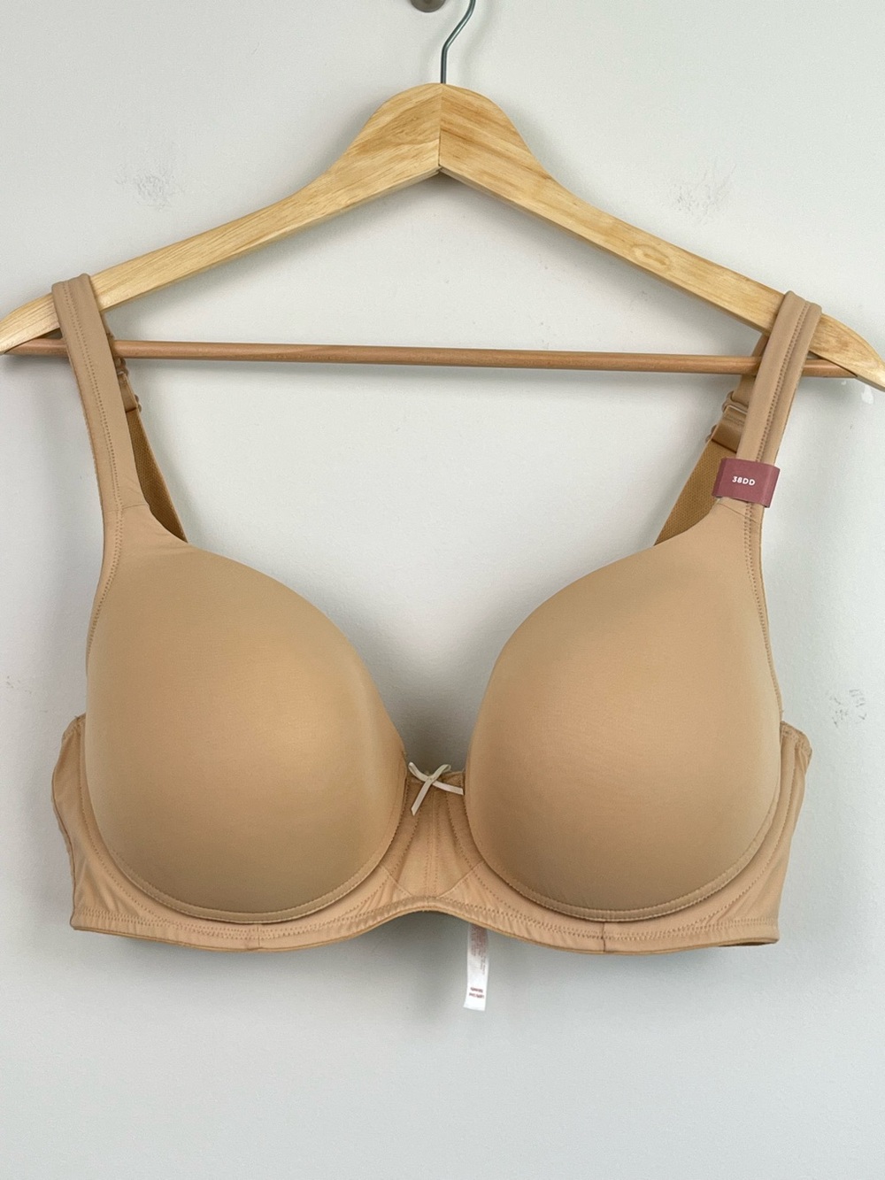 NWT Cacique beige Cool Bliss Lightly Lined Balconette underwire bra, 38DD.